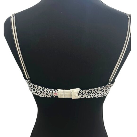 Victoria’s Secret PINK Black & White Leopard Print Push Up Bra - Size 36B - Picture 5 of 6